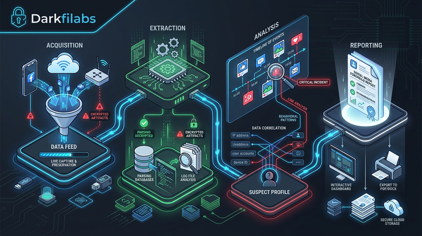 การตรวจสอบหลักฐานดิจิทัลจาก Facebook, Instagram, และ LINE: แนวทางเชิงลึกสำหรับ Digital Forensics