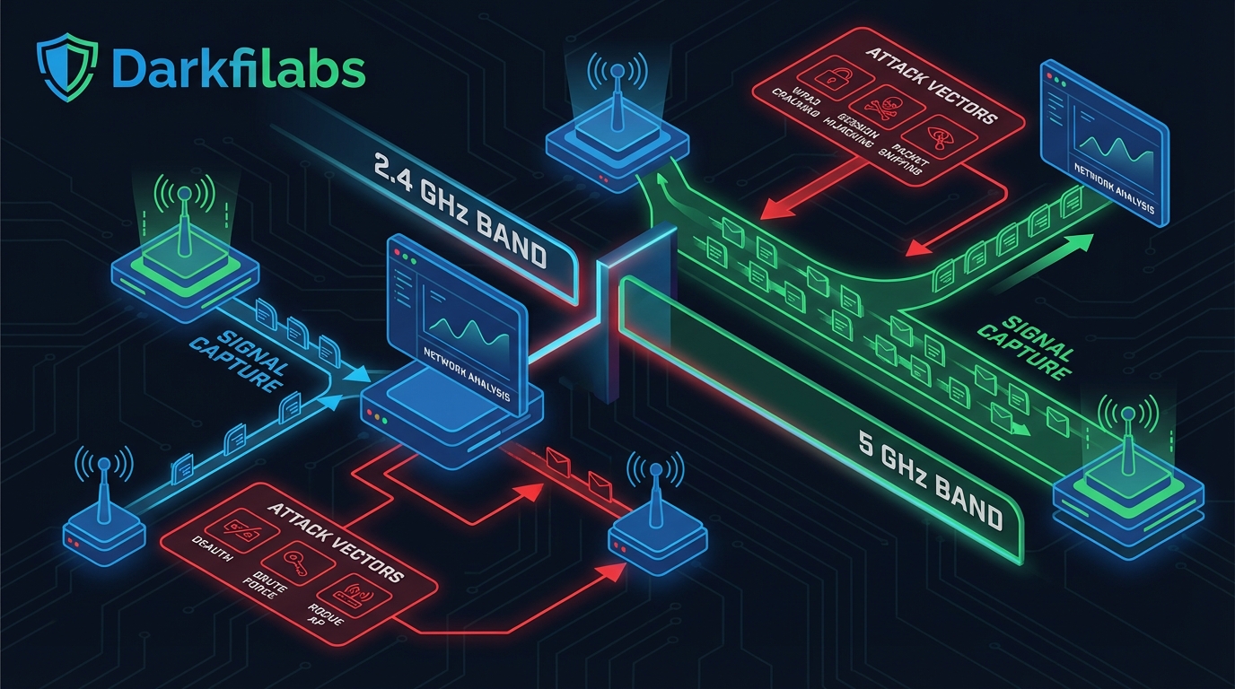 WiFi Frequency Bands: 2.4GHz vs 5GHz – กลยุทธ์ความปลอดภัยไซเบอร์และการทดสอบเจาะระบบ